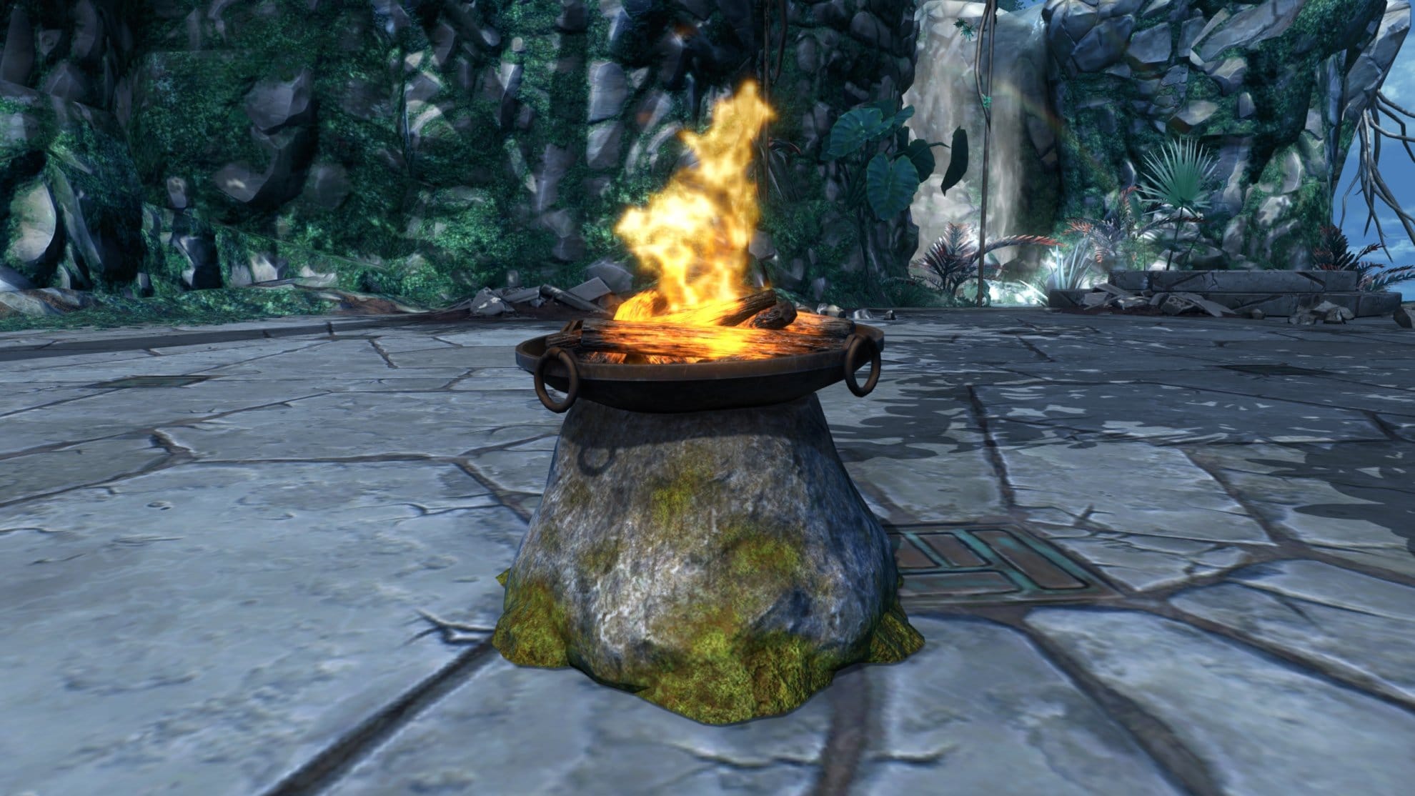Brazier on Stone (Medium, Large) x2