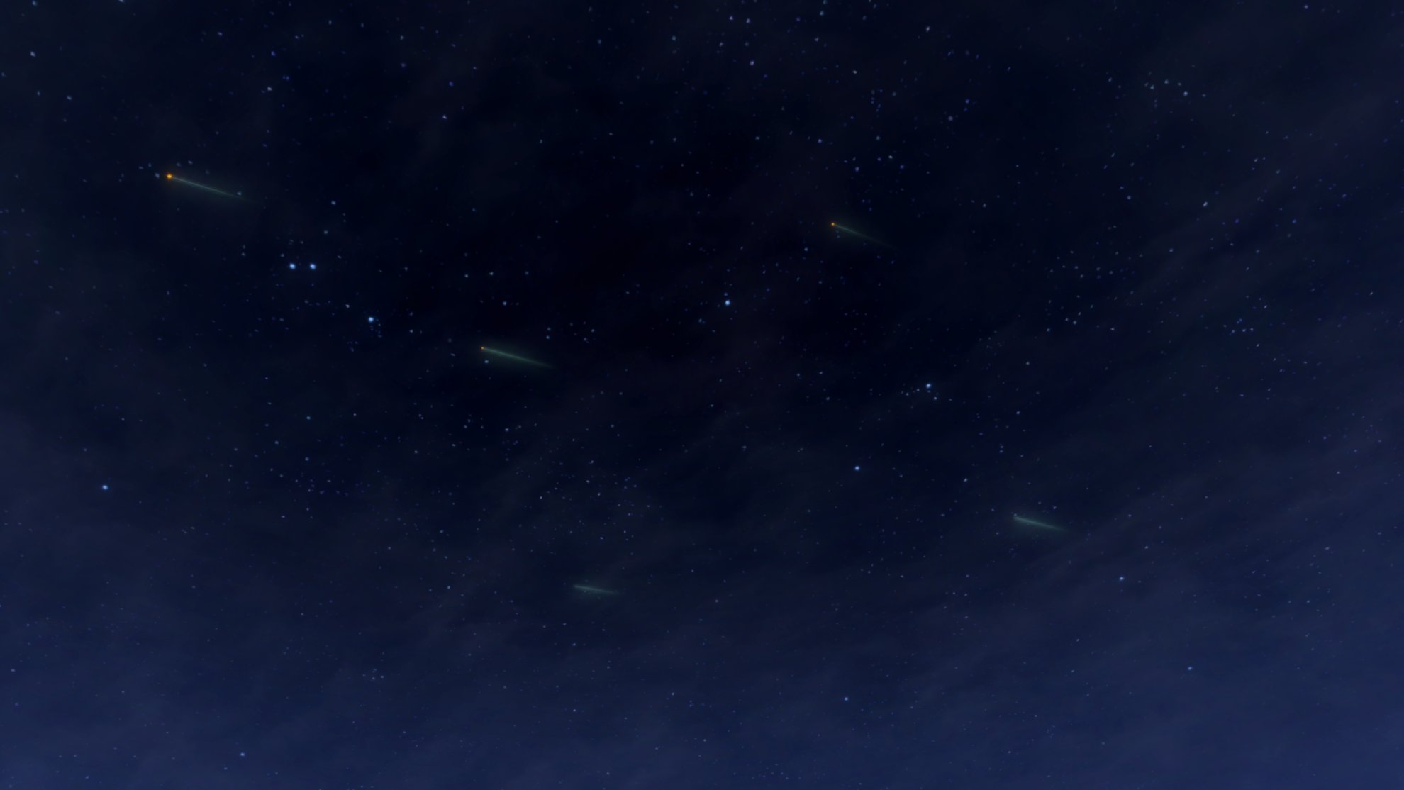 Celestial Event Observatory comets as seen in the Umbara Stronghold.