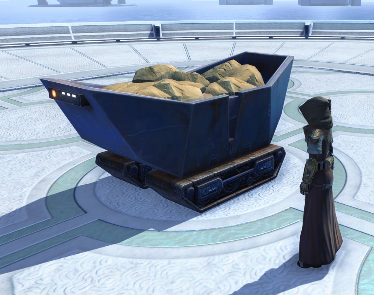 Hammer Station Decoration Drop - Mine Cart (Asteroid Rocks)