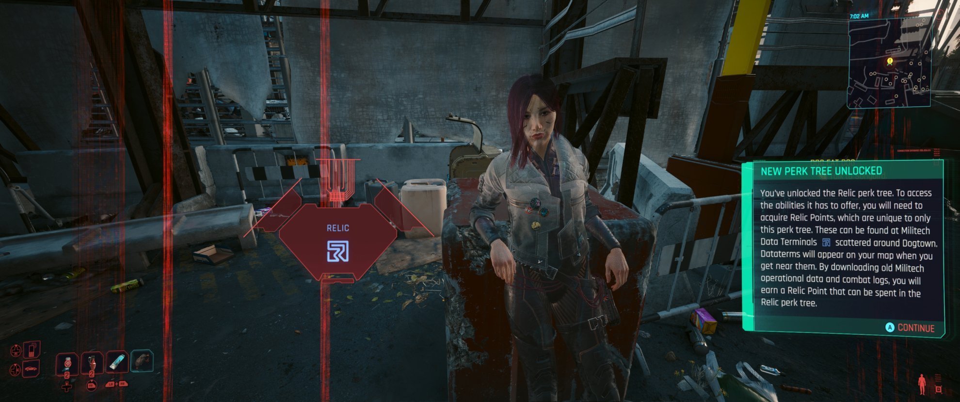 Songbird Unlocks Relic Tree for you in Cyberpunk 2077 Phantom Liberty
