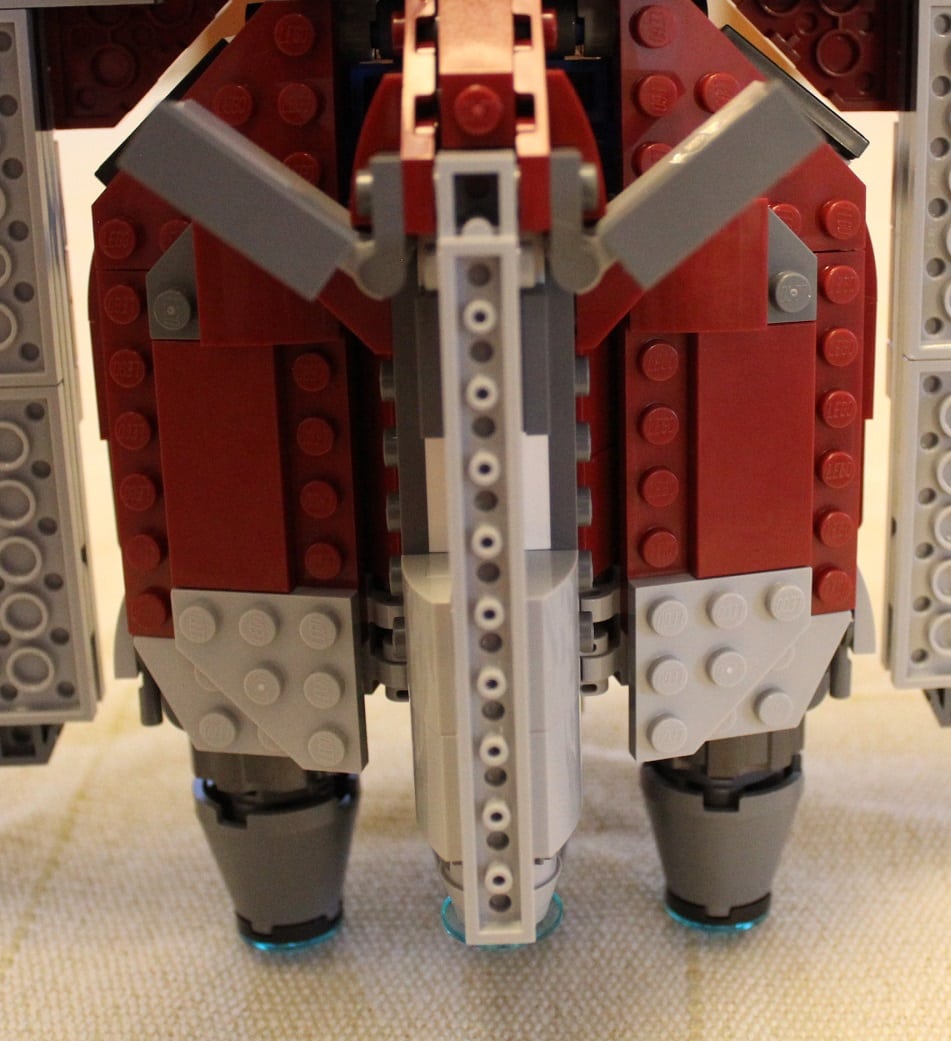 Star Wars LEGO Ahsoka Shuttle T-6 Review - Landing gear