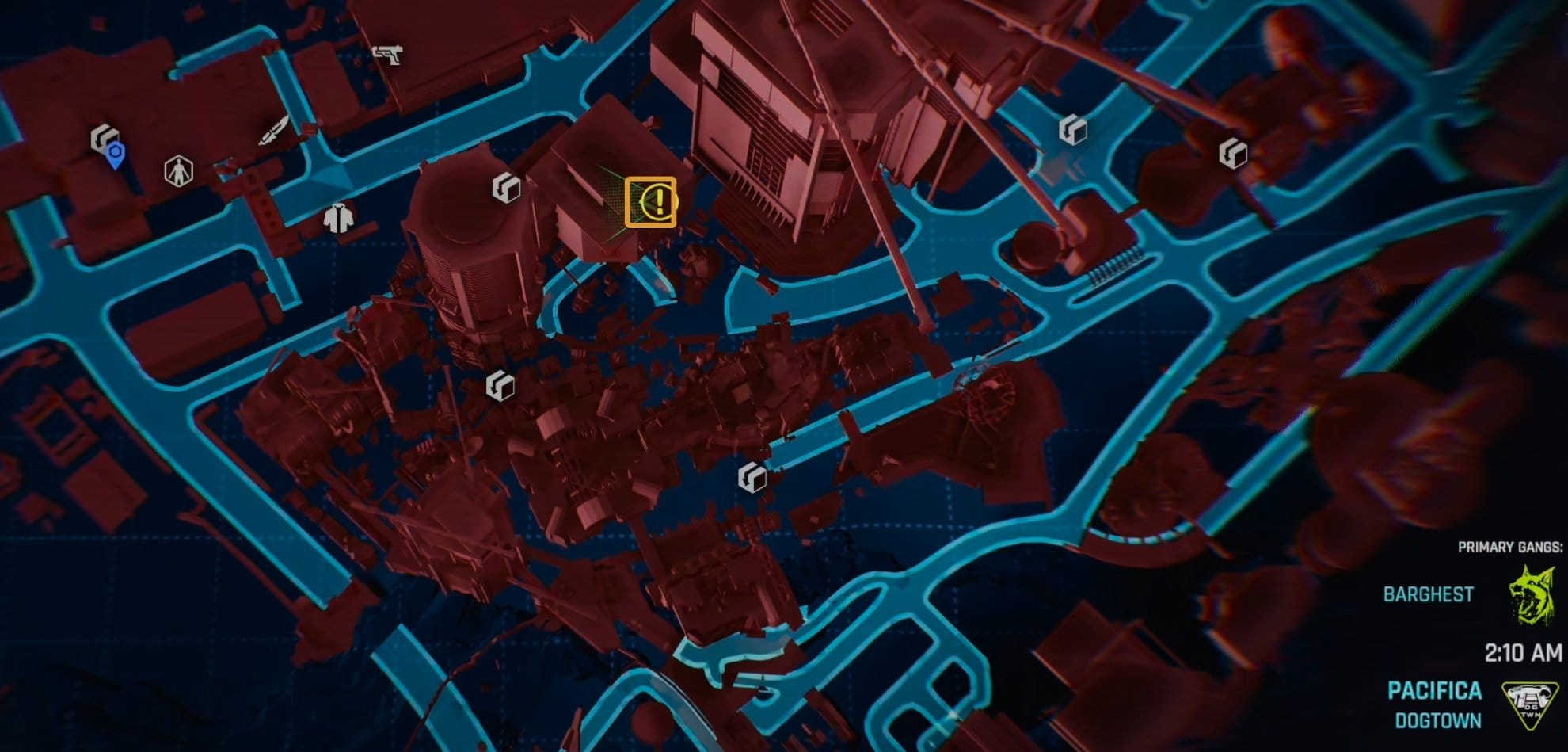Tarot Card Mural location 1 Kress Street Building corridor map