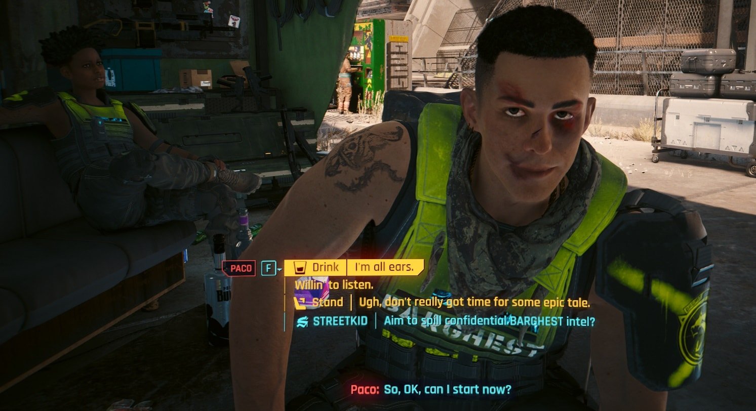 Talk to Paco and Babs - Balls To The Wall Walkthrough: Cyberpunk 2077 Phantom Liberty