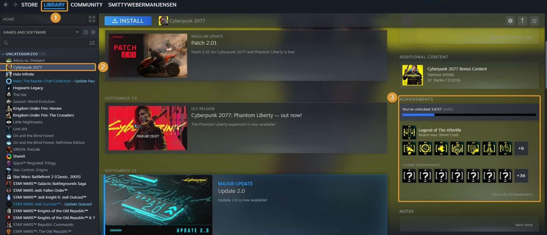 Tracking Achievements on Steam