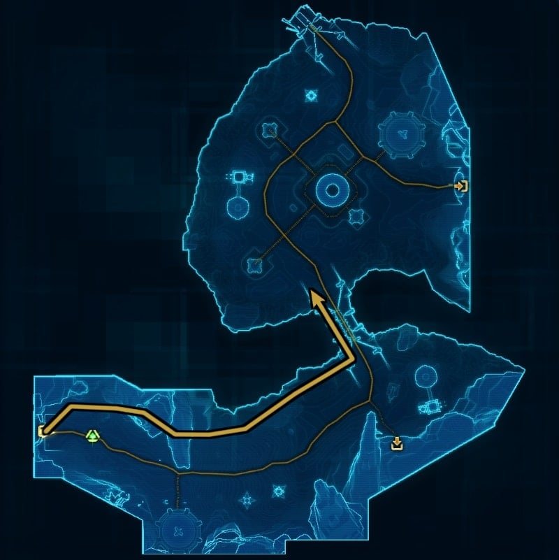 SWTOR Battle of Ilum Flashpoint Guide - Fort Barrow Courtyard Shortcut