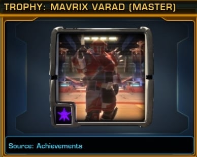 Achievements for Mandalorian Raiders - Defeat Mavrix Varad (Veteran Mode) 