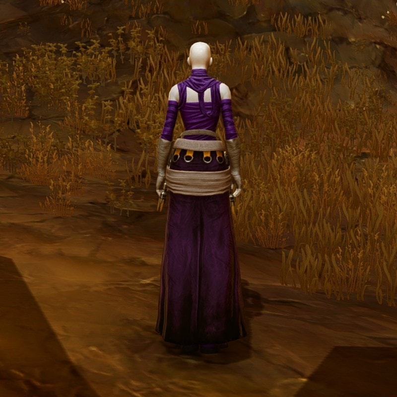How to Create Asajj Ventress in SWTOR: Character overview - Back