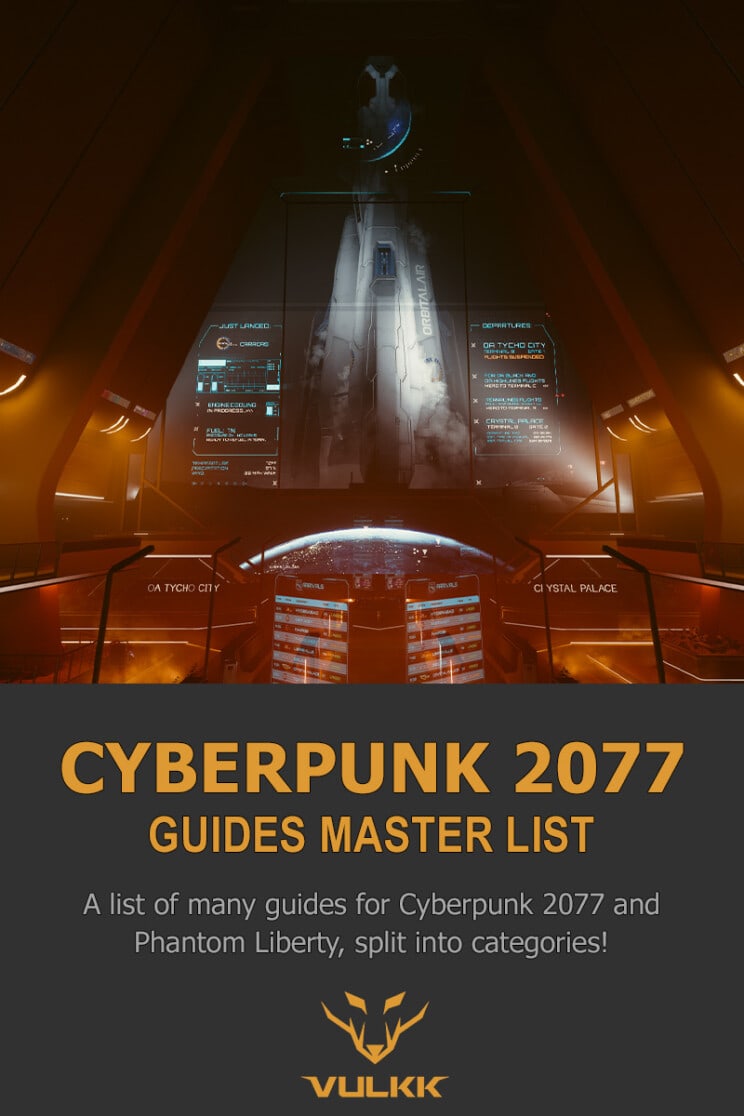 Cyberpunk 2077 Guides Master List