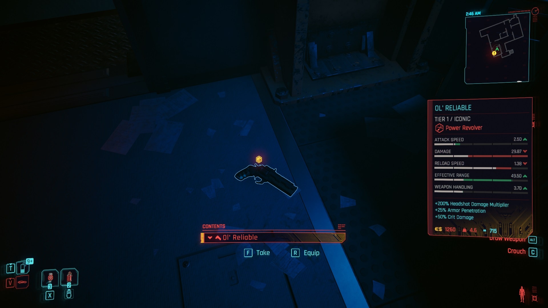 "Ol Reliable" can only be obtained if you kill Dante