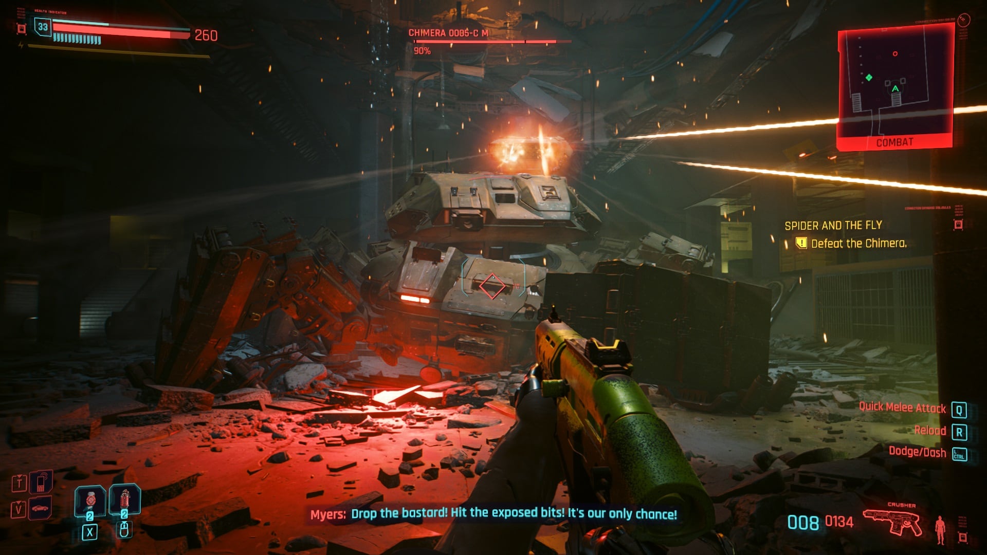 How to Defeat the Chimera in Cyberpunk 2077 Phantom Liberty The Spider And The Fly