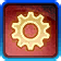Decoration Red Gear Tech