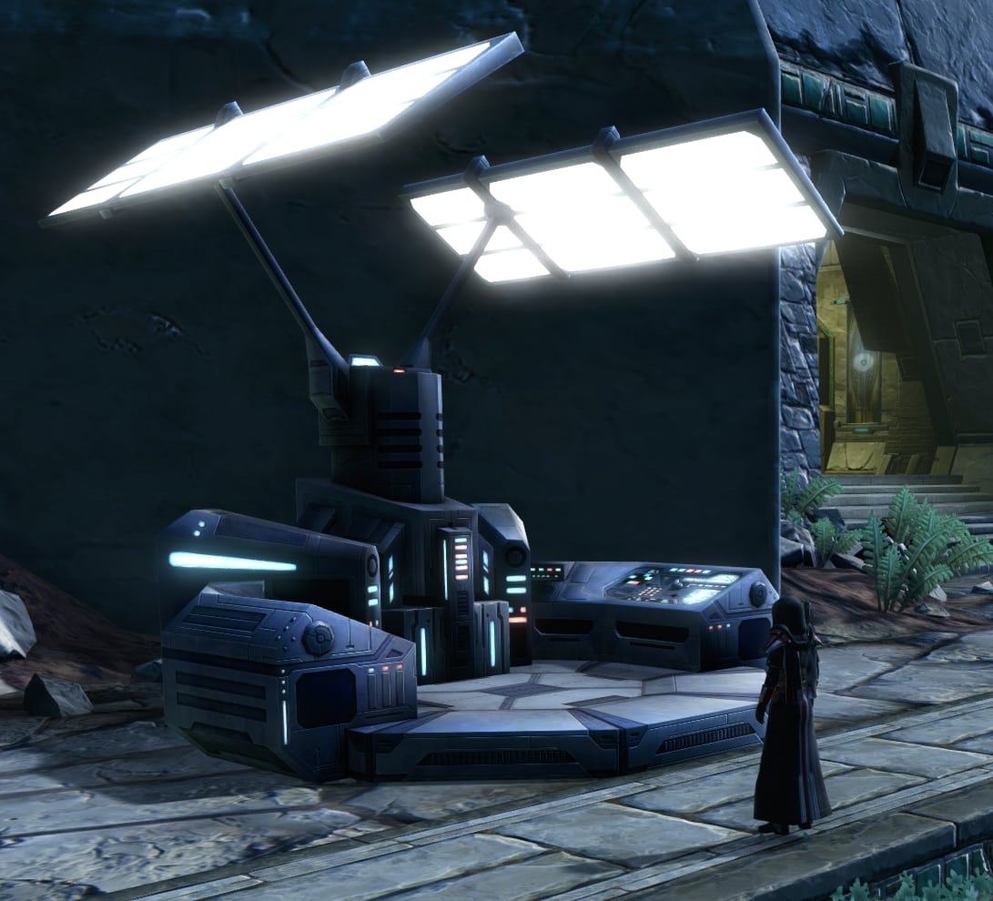 The bosses in Boarding Party have a chance at dropping the Science Station (Field) decoration. This will fit in a Large hook.