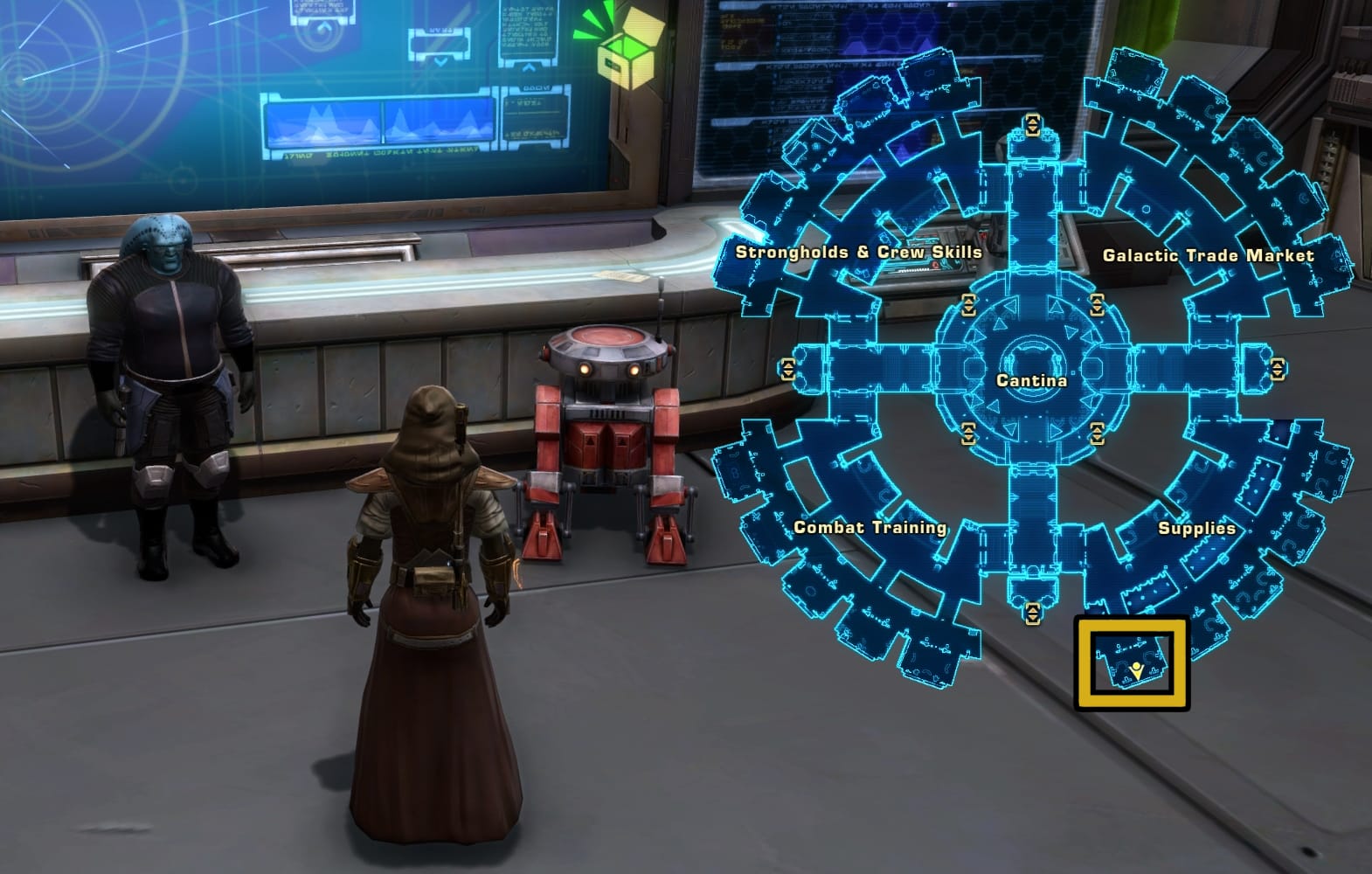 Republic Fleet - Legendary Implant Vendor Location - SWTOR Currencies Guide