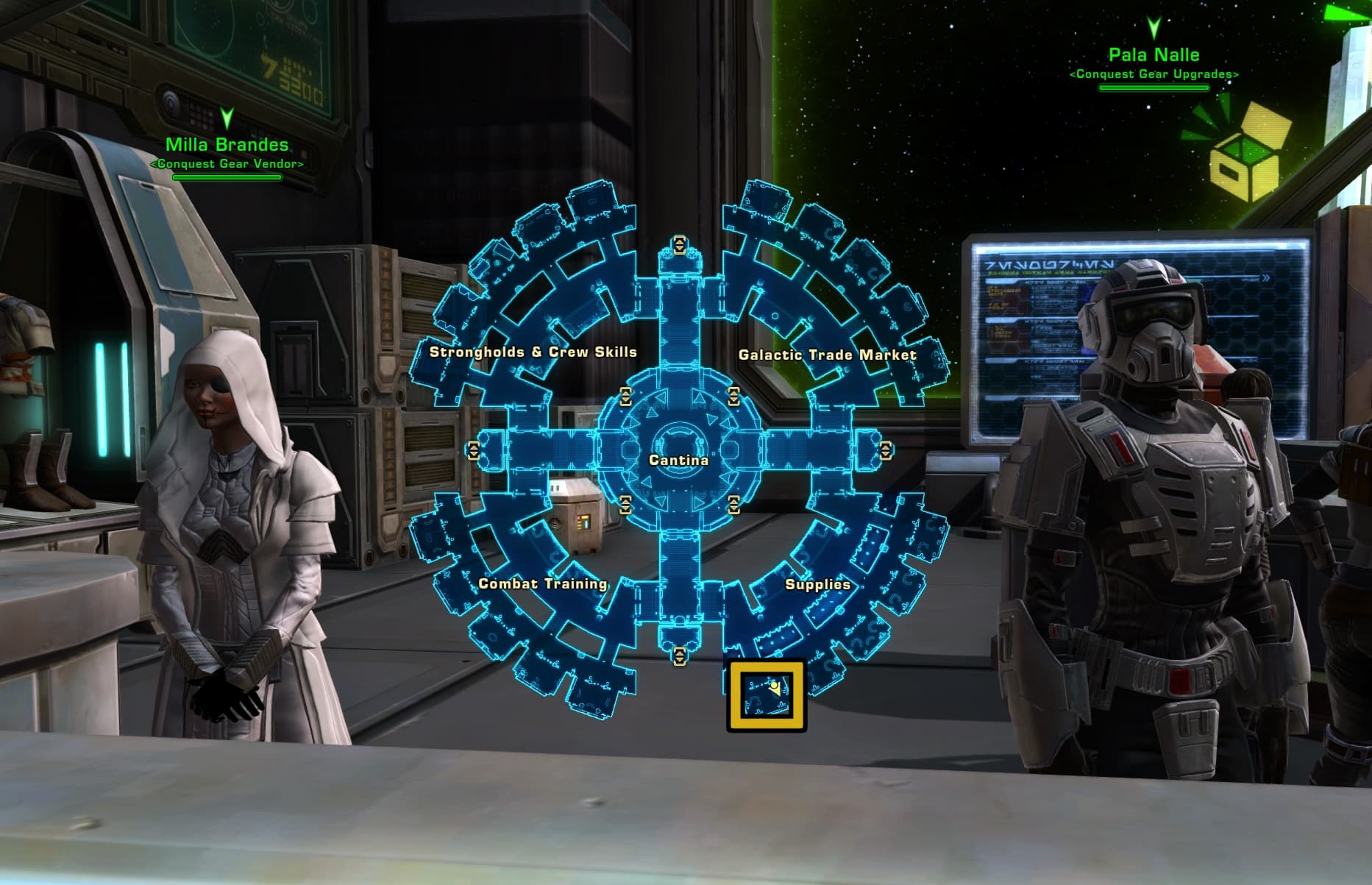 Republic Fleet - Conquest Gear Vendor Locations - SWTOR Currencies Guide