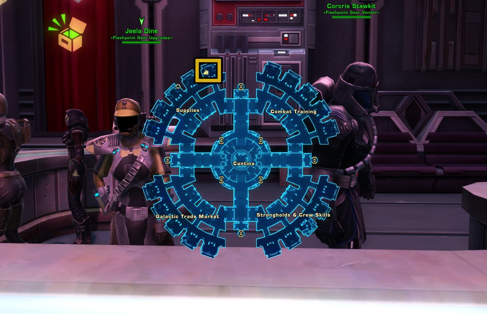 Imperial Fleet - Flashpoint Gear Vendor Location - SWTOR Currencies Guide