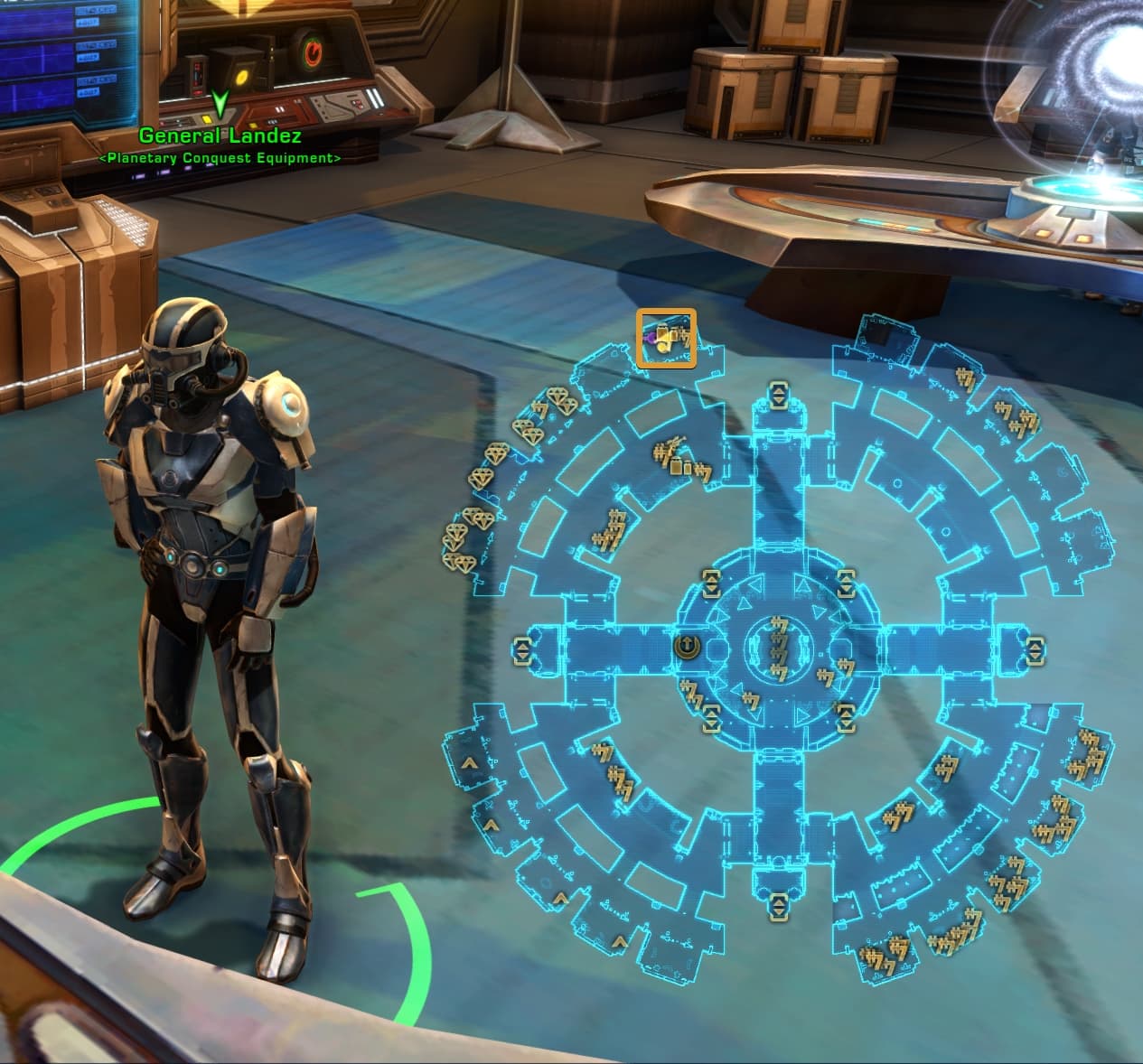 SWTOR Planetary Conquest Vendor Location - Republic Fleet