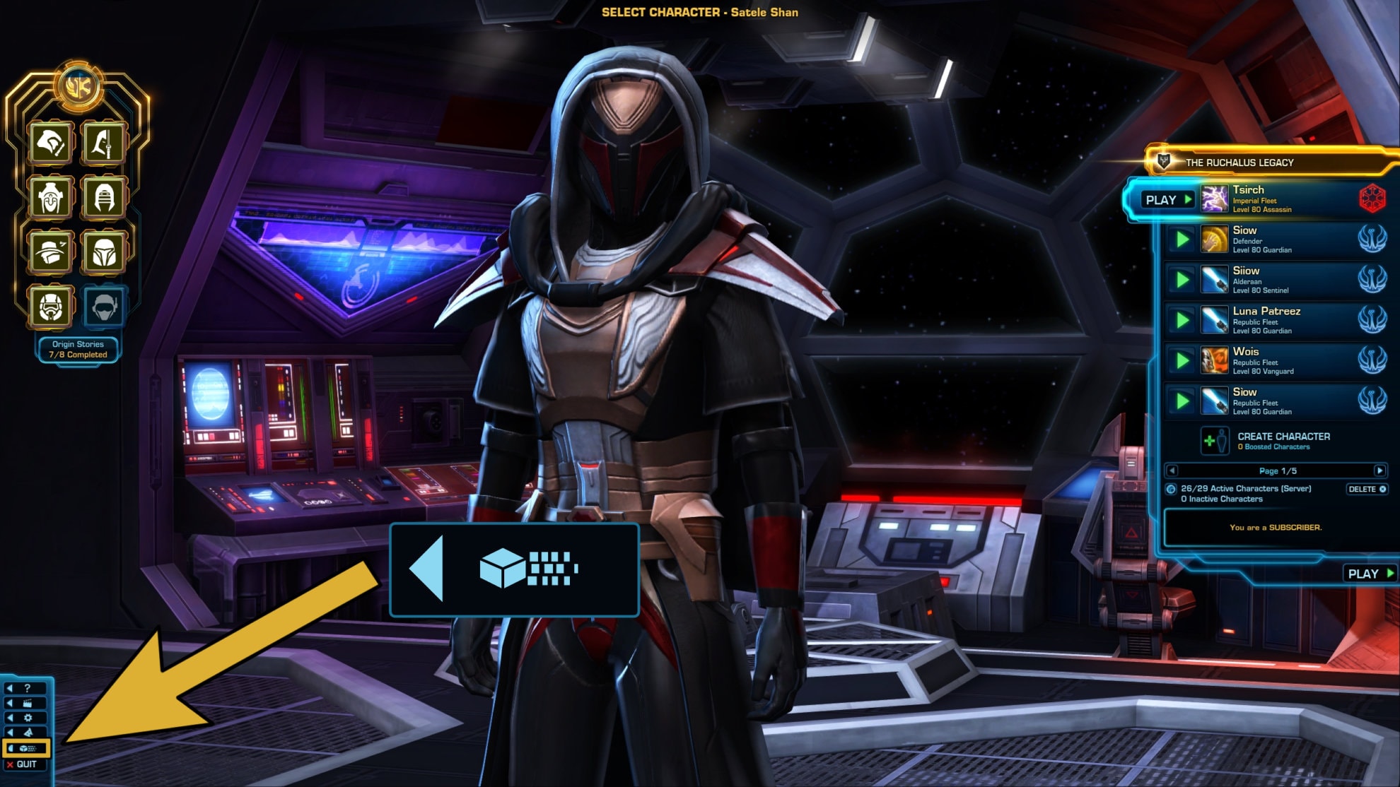 Choosing a Server in SWTOR