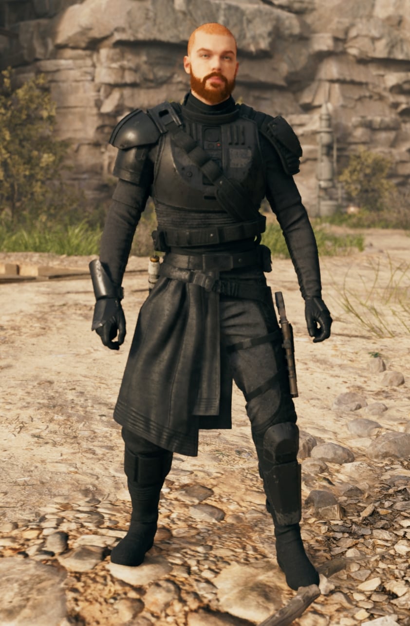 Black Commander Outfit Jedi Survivor