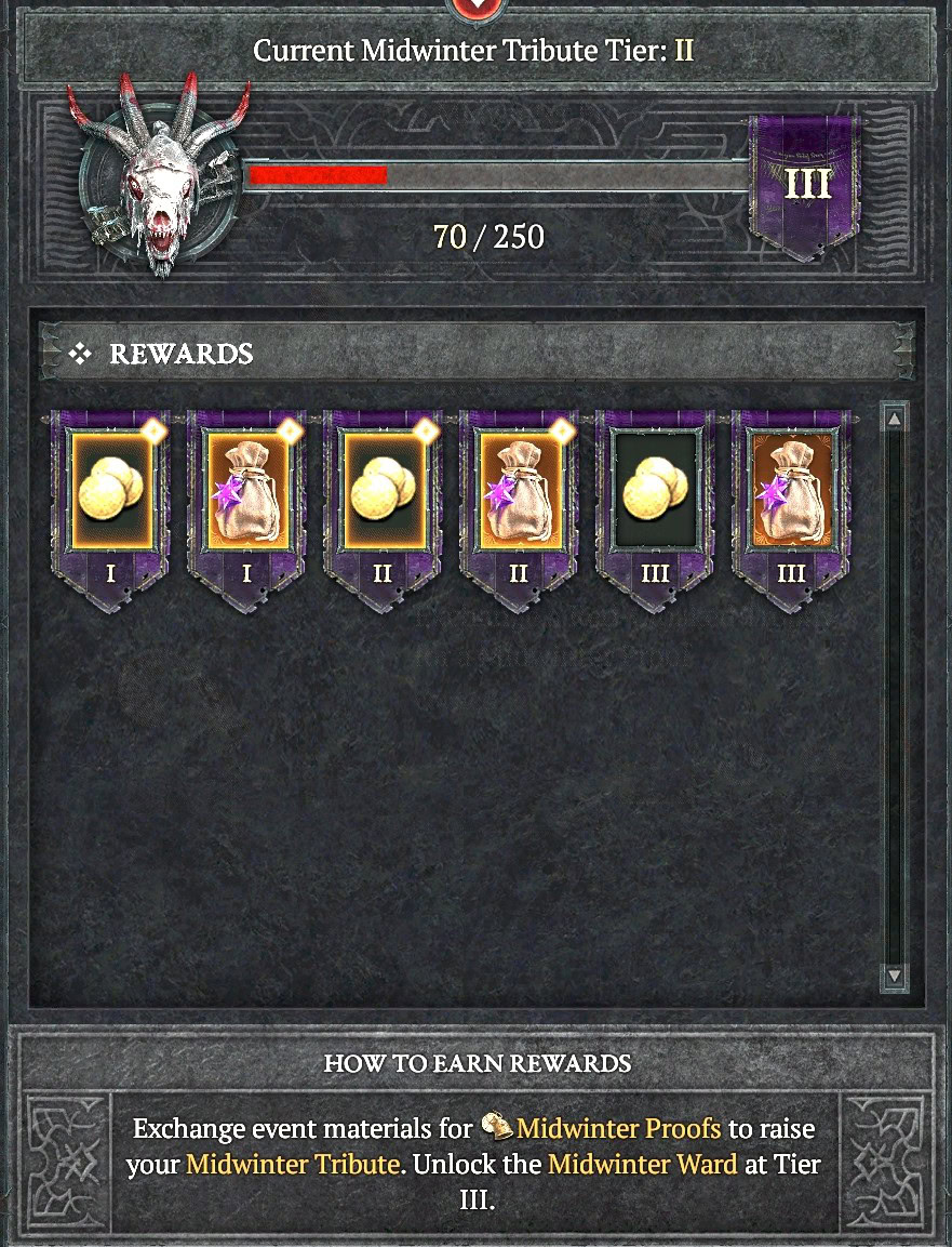 Midwinter Blight Event Rewards