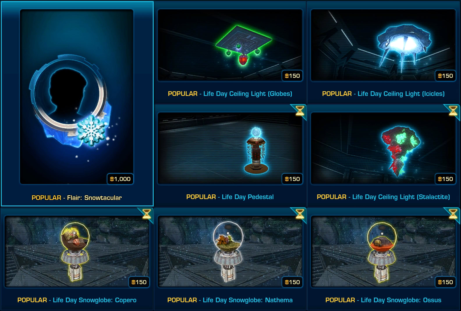 SWTOR All 2023-2024 Holiday Cartel Market Sales