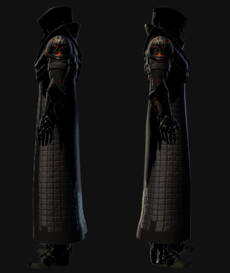 Metallic Black and Matte Black - Left and Right Large