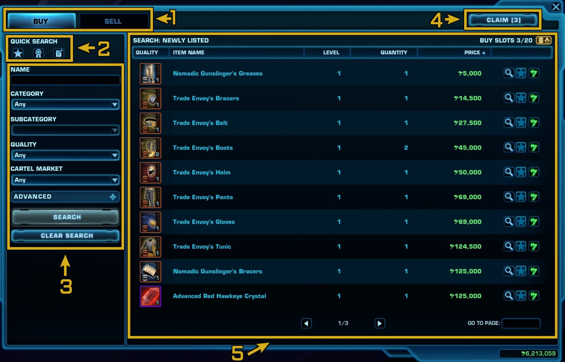 SWTOR 7.4 Galactic Trade Network Guide (GTN Revamp)