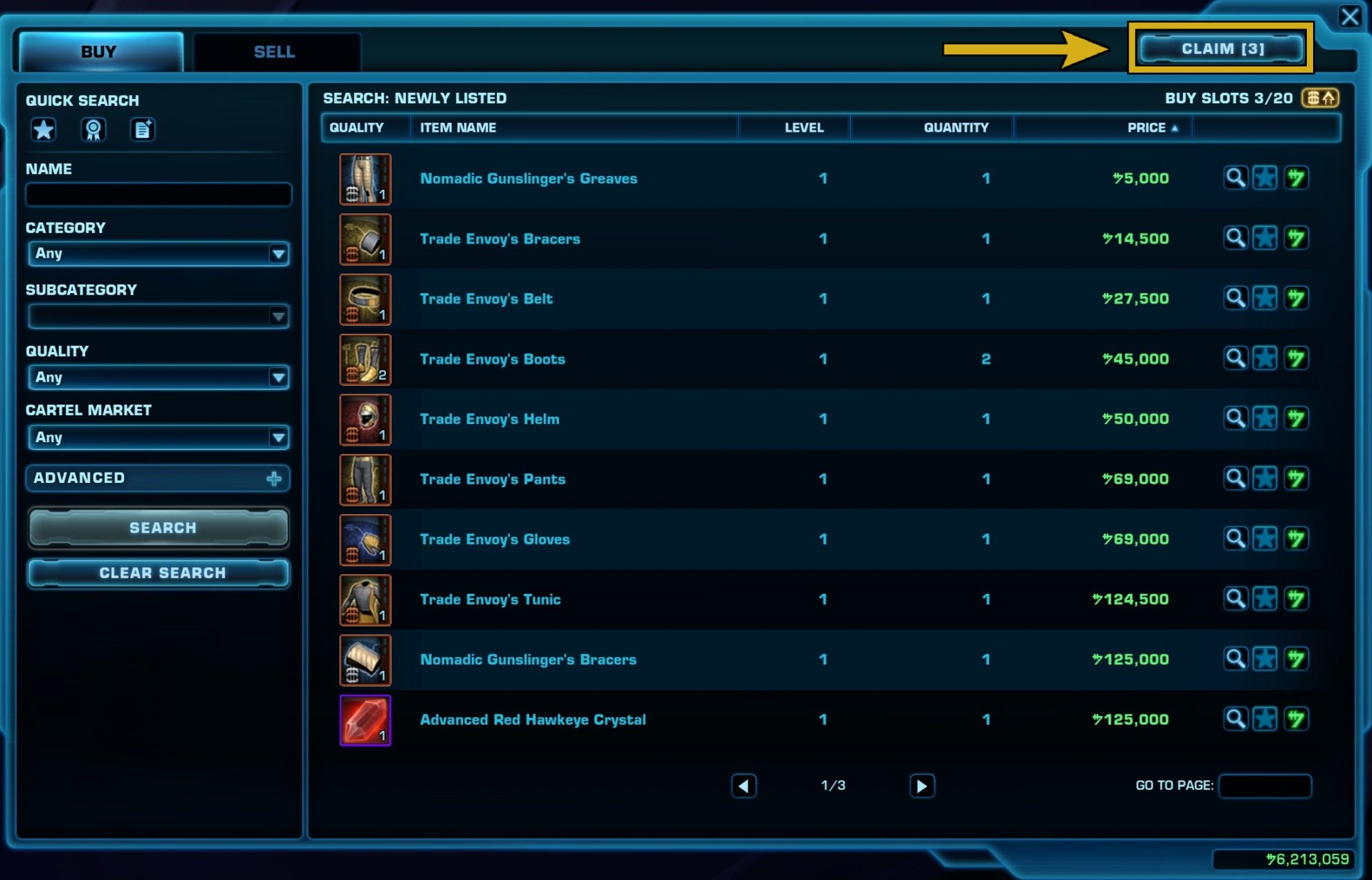 Purchasing Items on the GTN