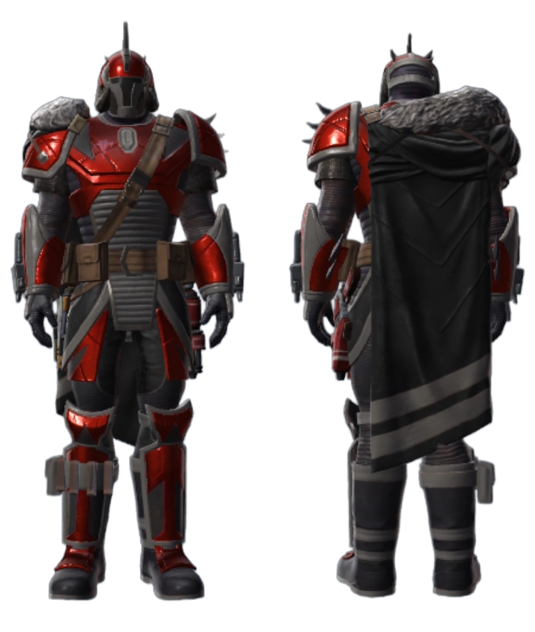 Vulcanized Red and Gray Dye Module Preview Front and Back