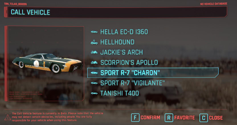How to get the Sport R-7 "Charon" Flaming Car