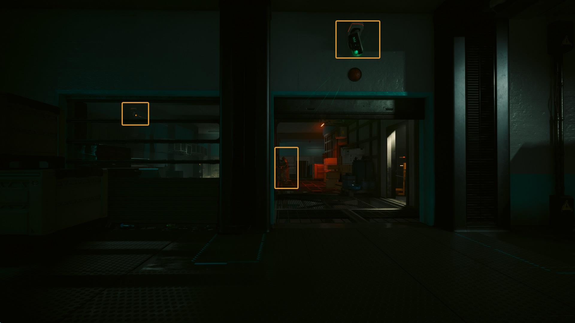 Cyberpunk 2077 Moving Heat - Surveillance Cameras