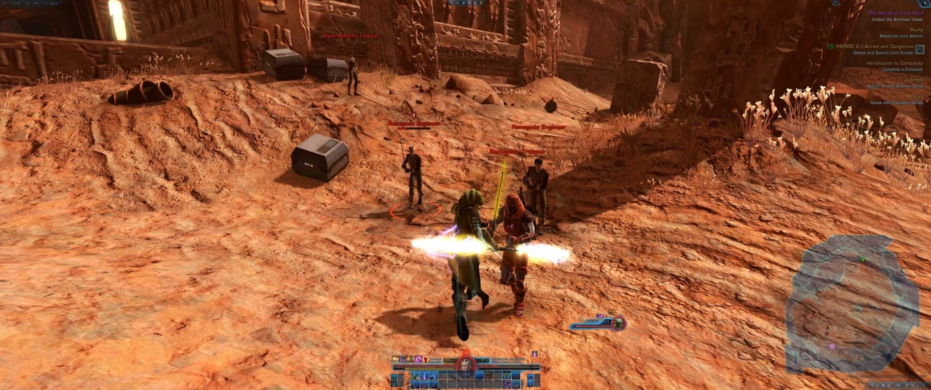 SWTOR Minimal UI example