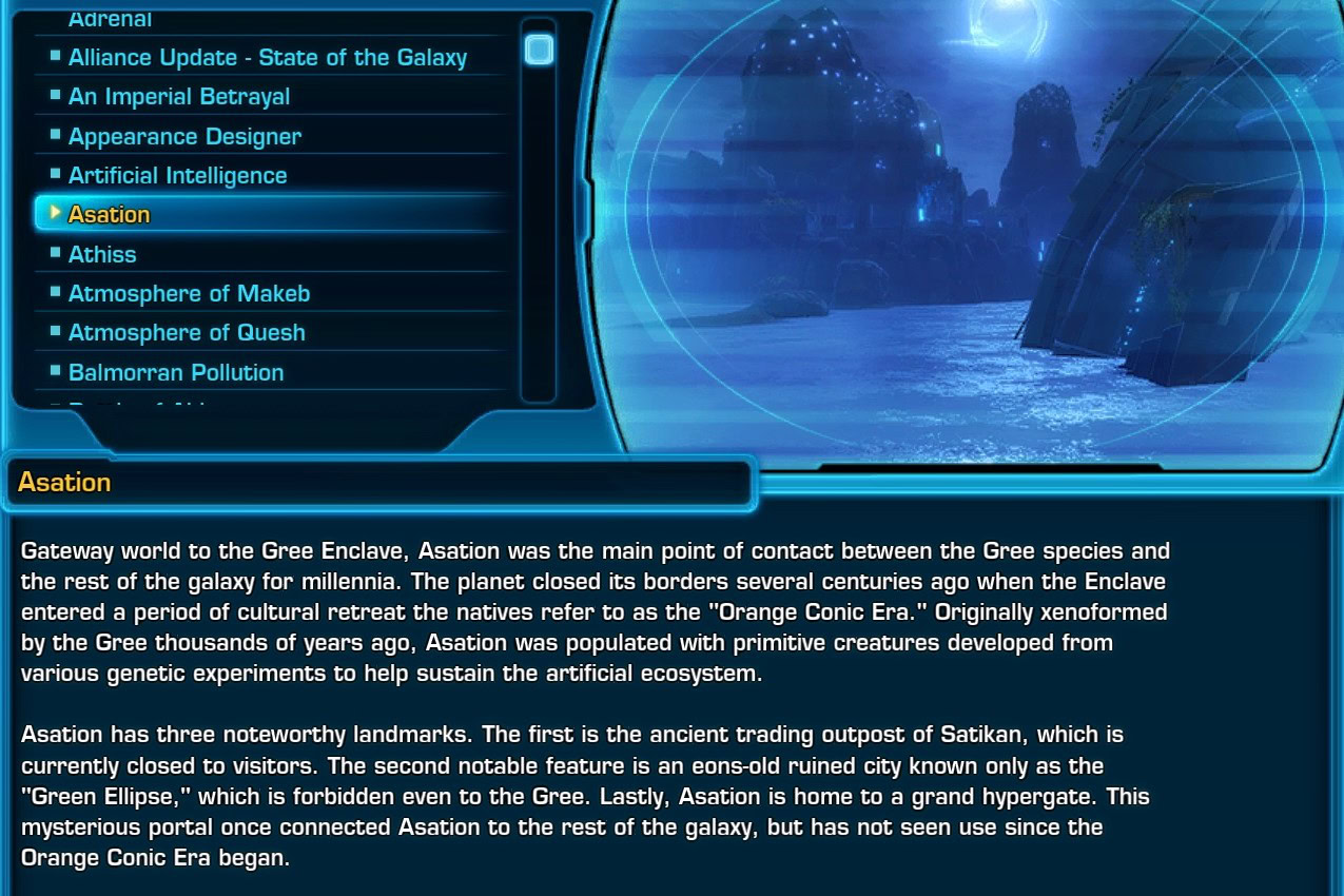 Asation in SWTOR