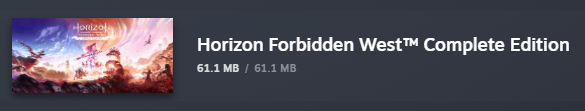 Horizon Forbidden West Complete Edition Patch 1.0.43 Size