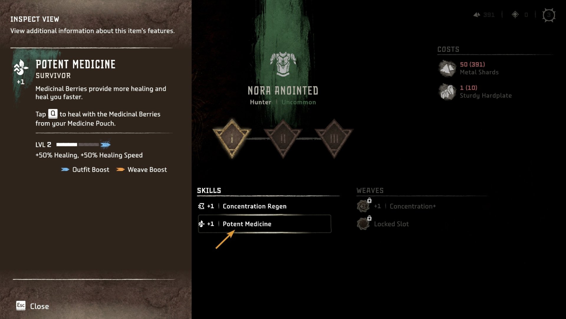 In Horizon Forbidden West's UI, some UI elements are clickable, but you may not recognize them