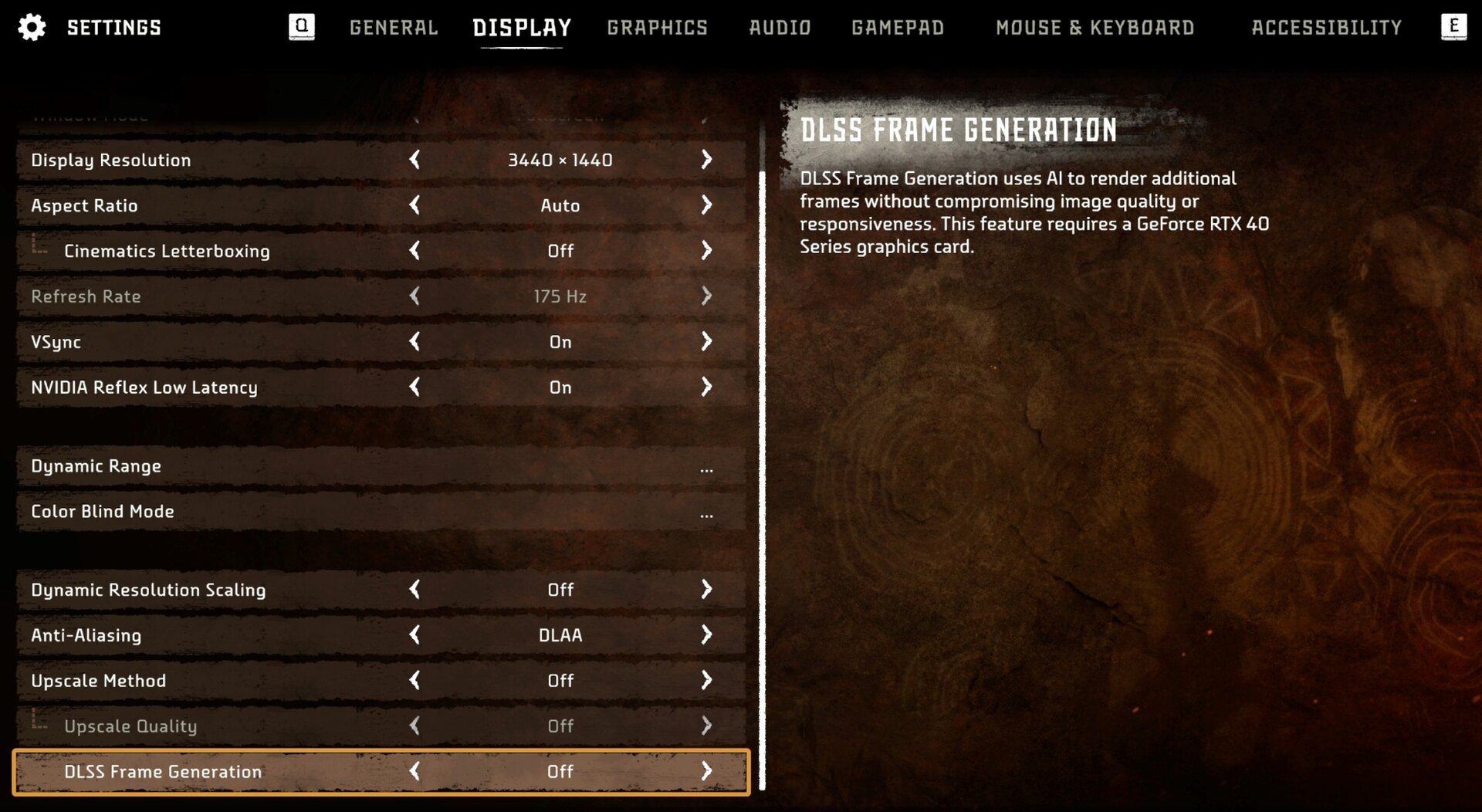 Horizon Forbidden West Patch 1.0.43 DLSS 3 Frame Generation in Cutscenes