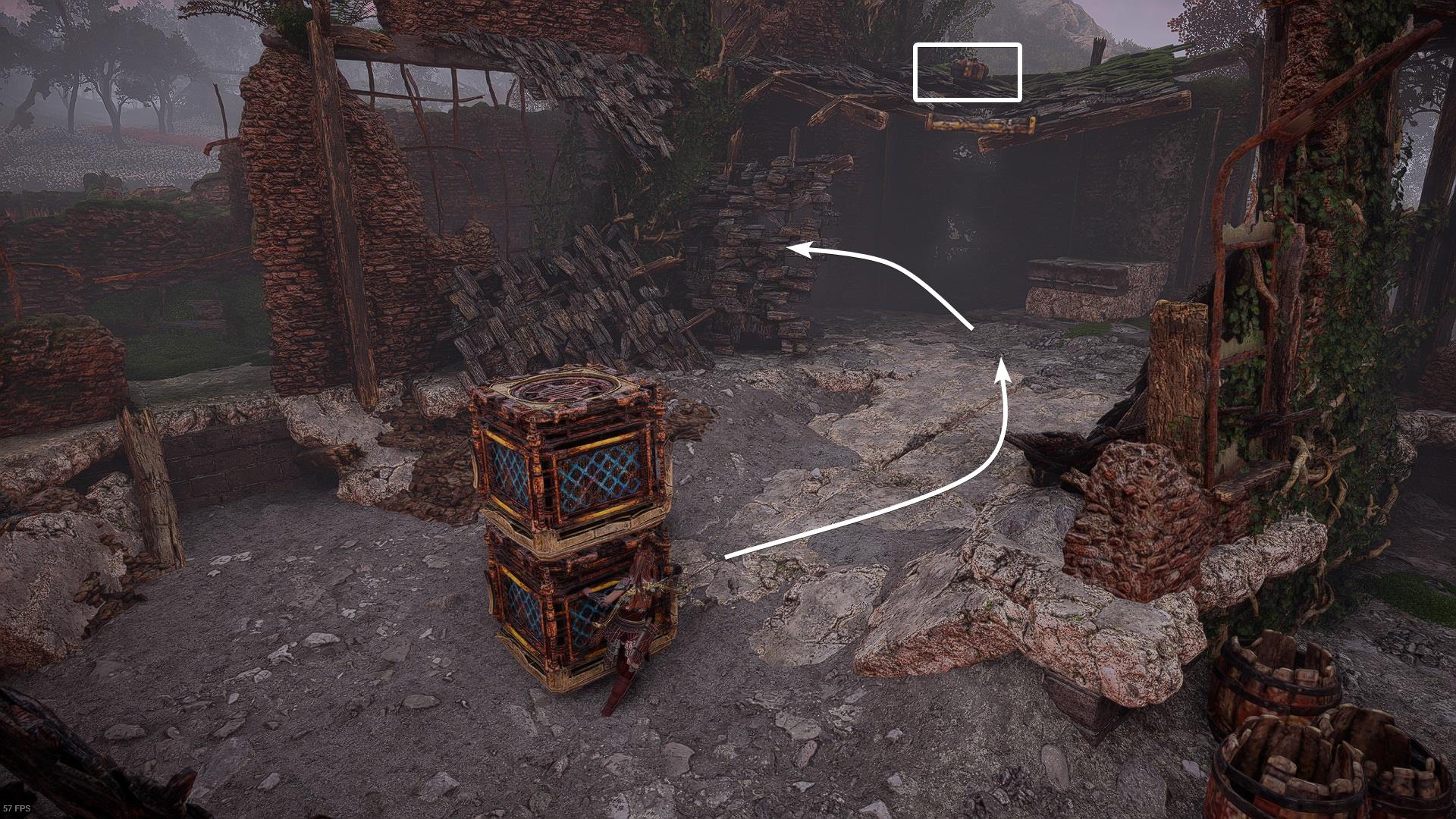 Move the stacked Crates