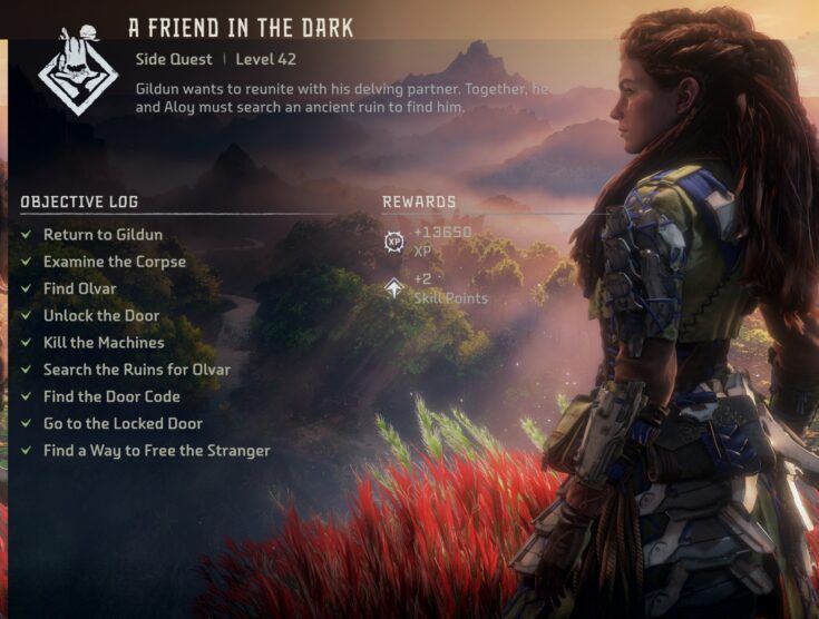 Horizon Forbidden West A Friend in the Dark