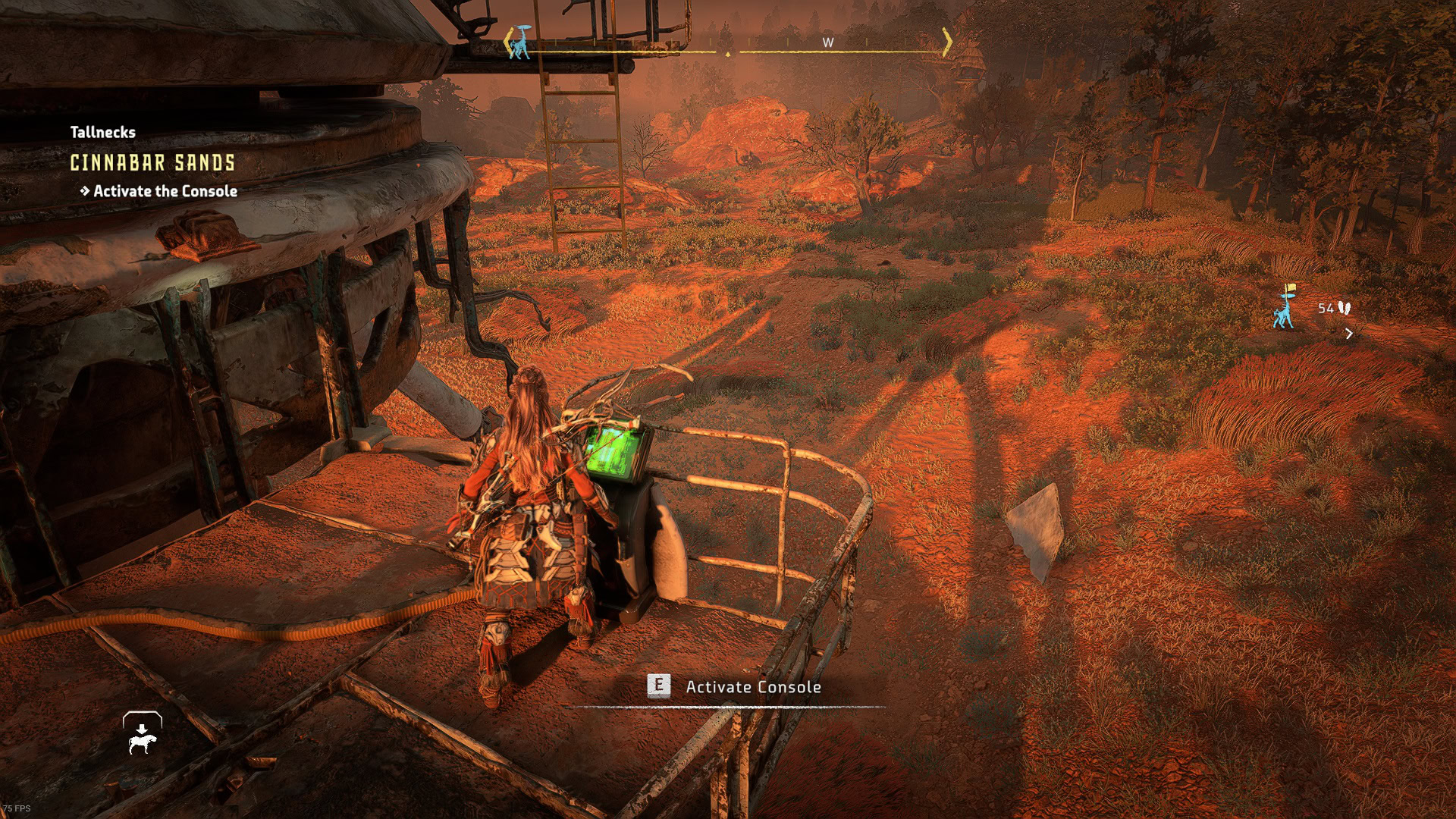 Horizon Forbidden West Cinnabar Sands Tallneck activate consoles