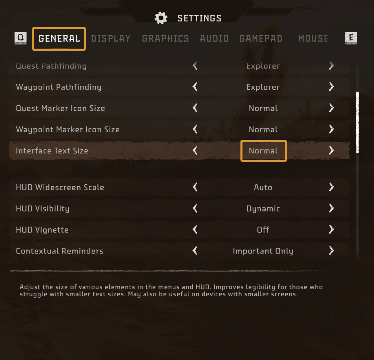 Horizon Forbidden West Complete Edition 1.3.55 Text Size Option