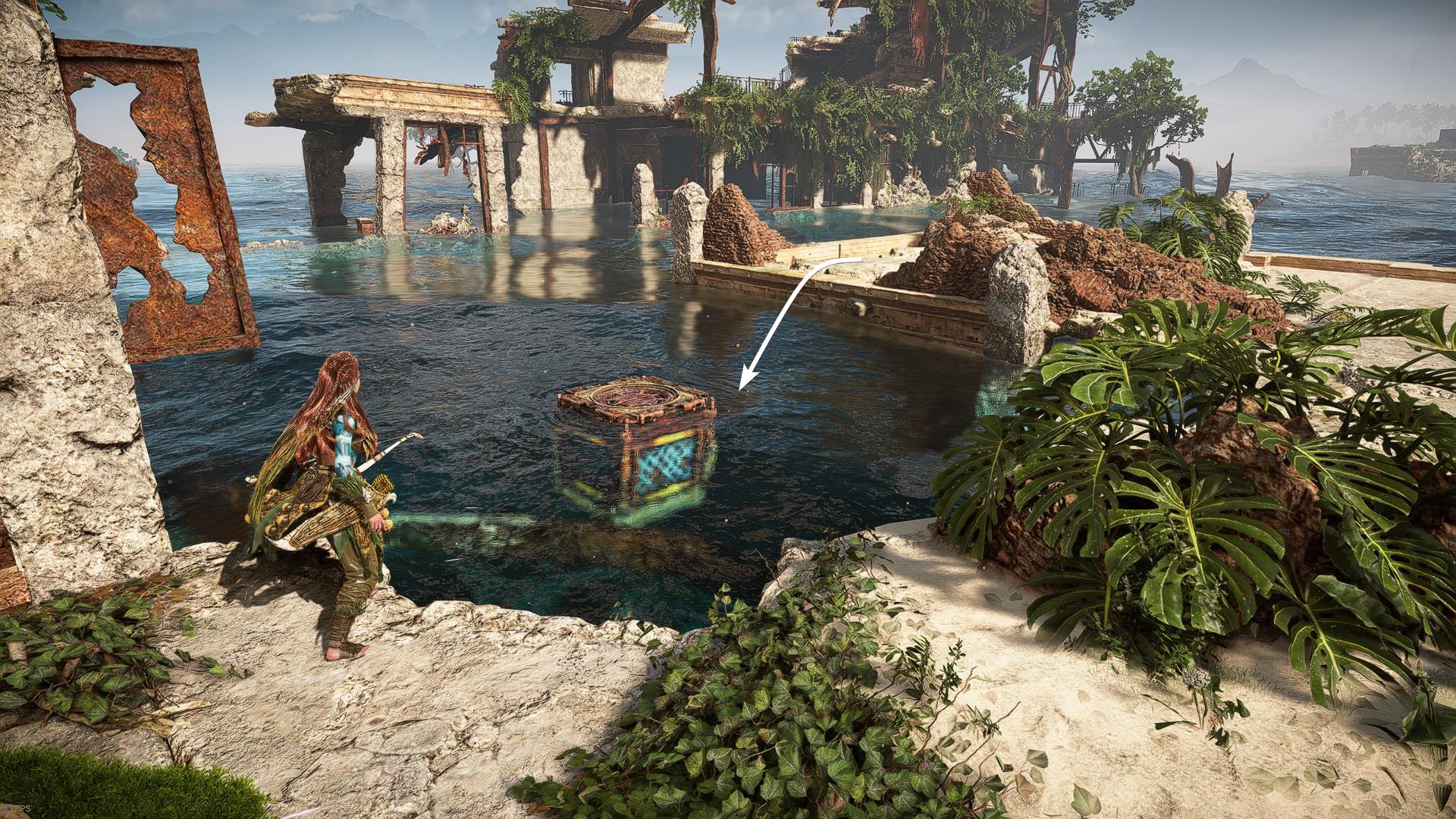 Landfall Tallneck Puzzle Guide - pull the crate