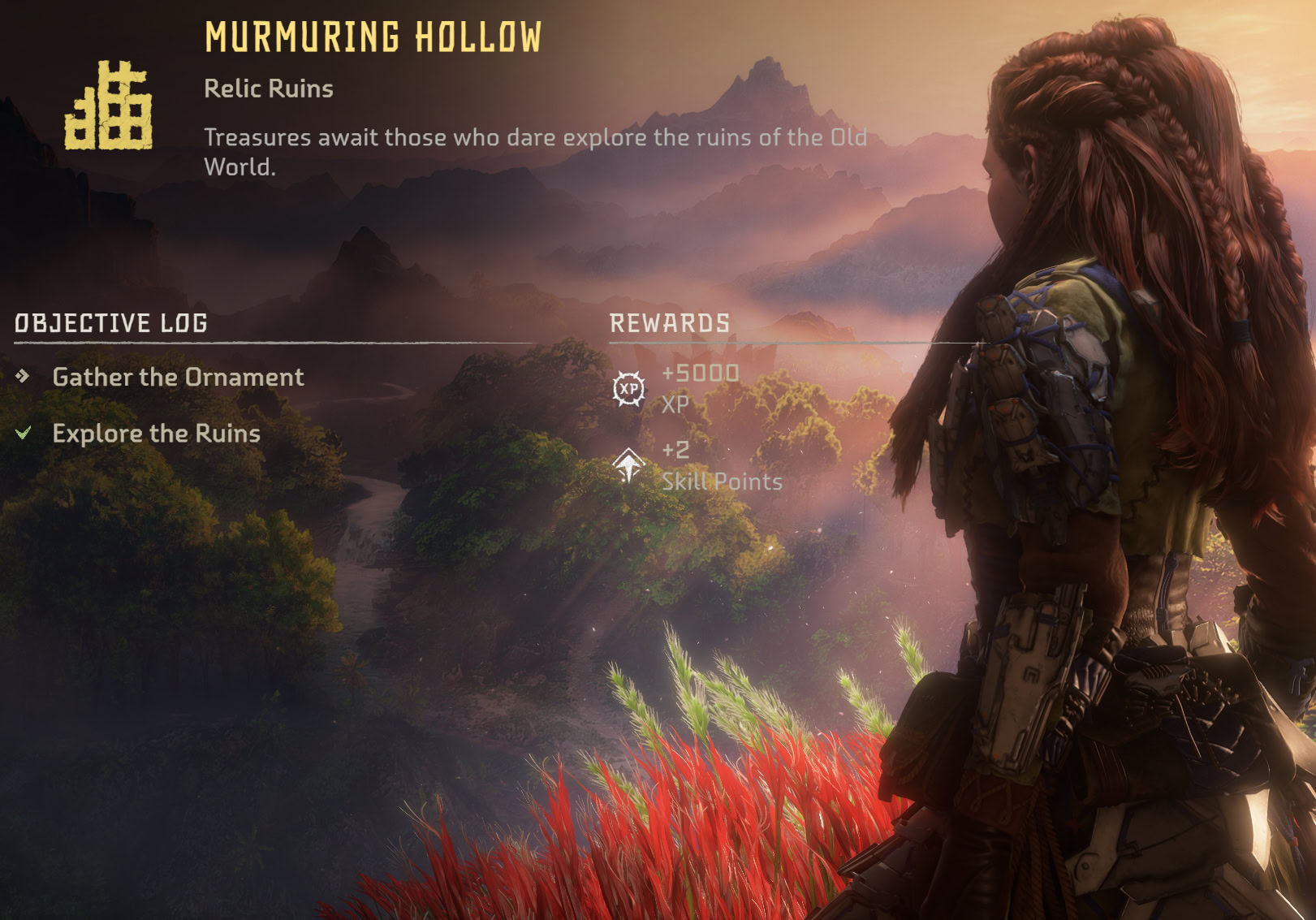 Horizon Forbidden West Murmuring Hollow Relic Ruins Quest Reward