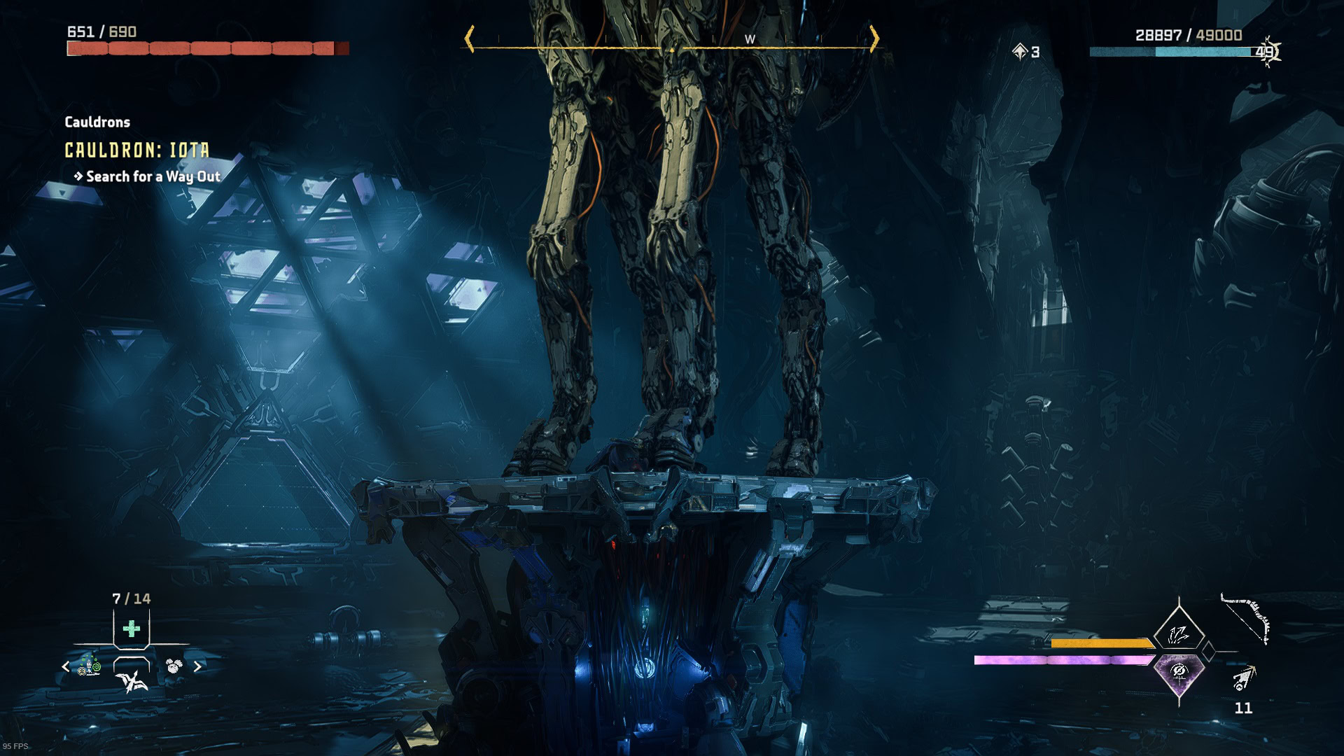 Salt Bite Cauldron is building a Tallneck machines, but is stuck