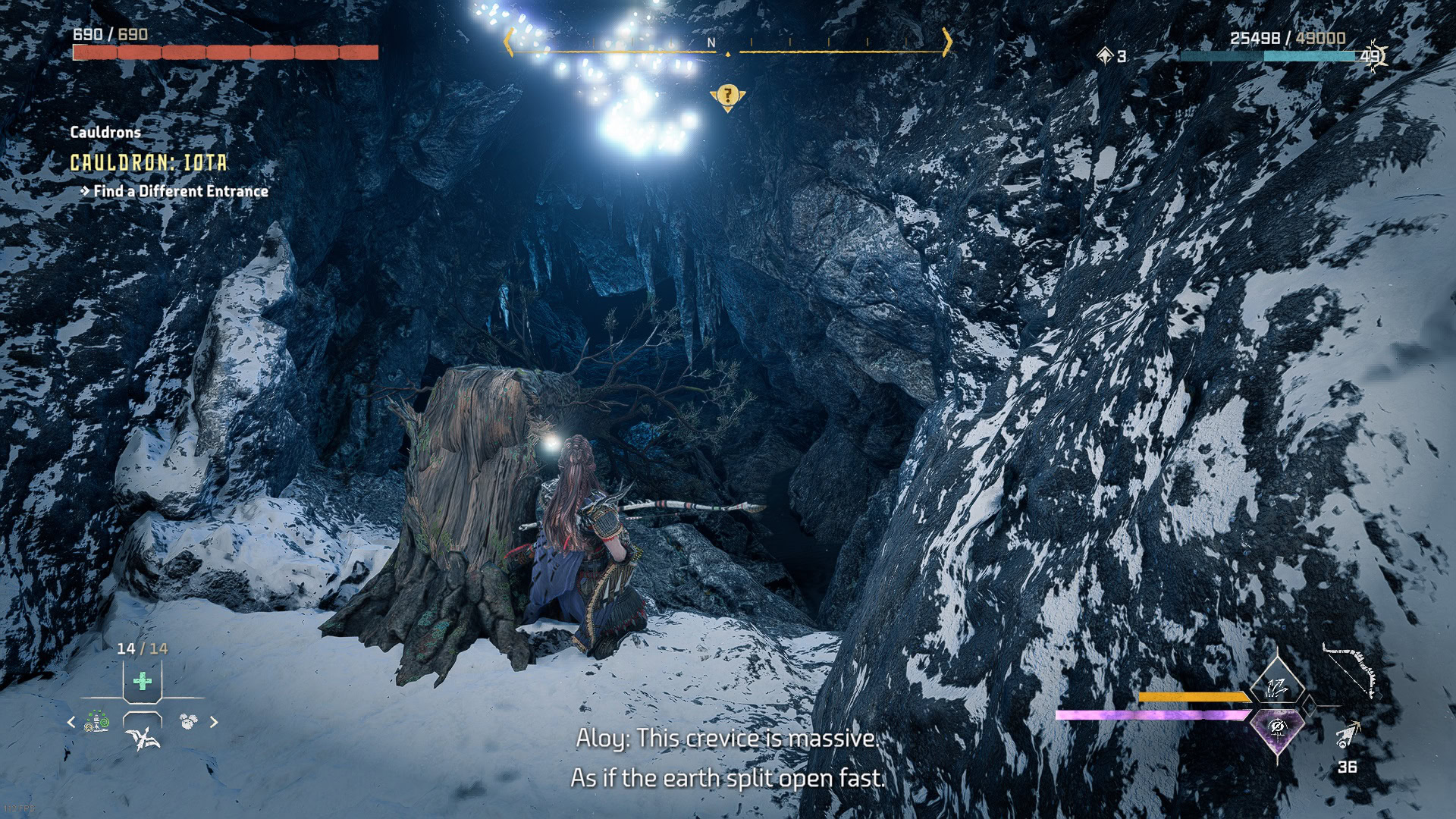 Find the actual entrance not far fro m the locked one and start going underground