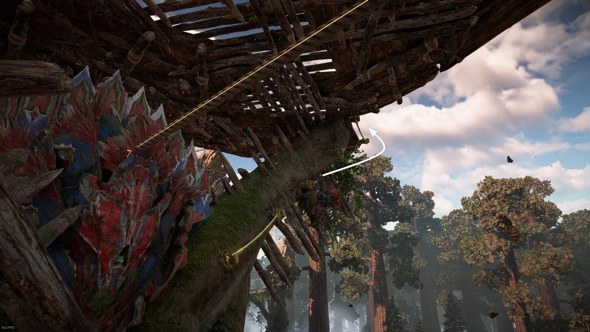 The Stand of the Sentinels Tallneck - climb to the last platform