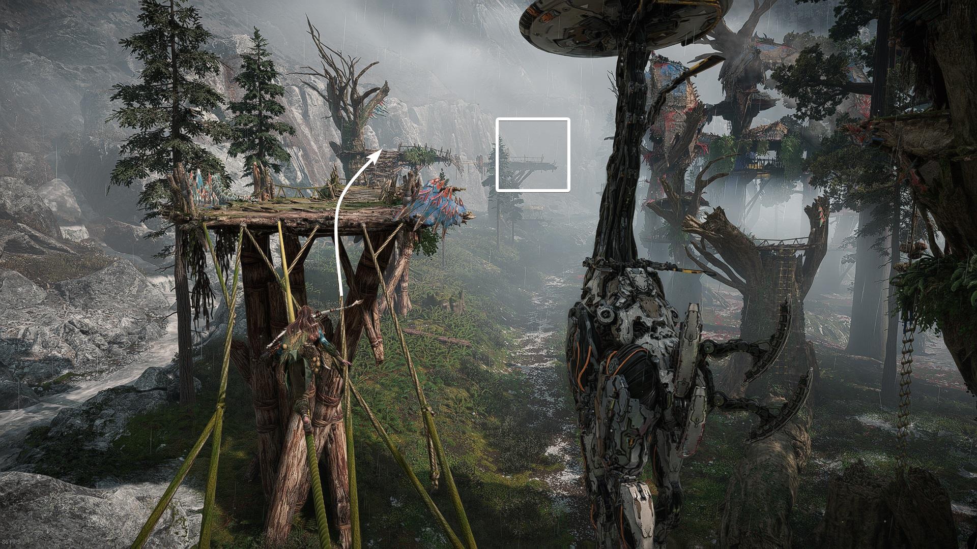 The Stand of the Sentinels Tallneck - way to the last platform
