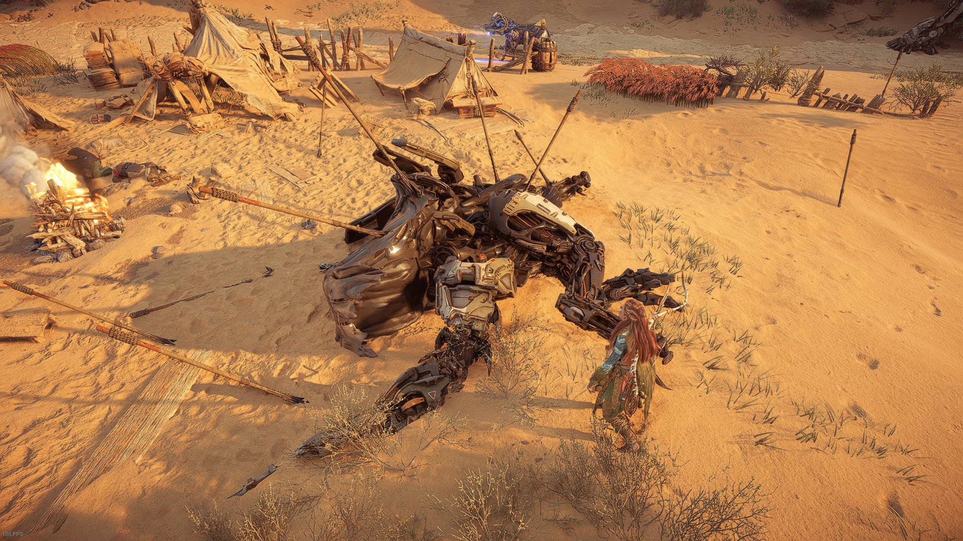 The Stillsands Tallneck examine the machine