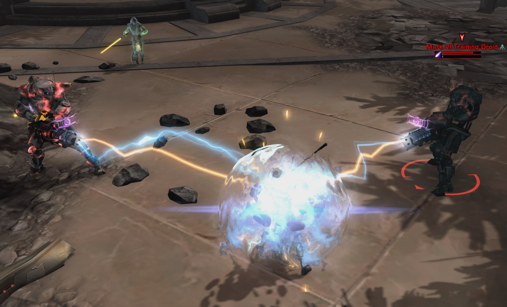 The Mark VI's Ranged Attack ability - Assault on Tython Republic Side SWTOR Flashpoint