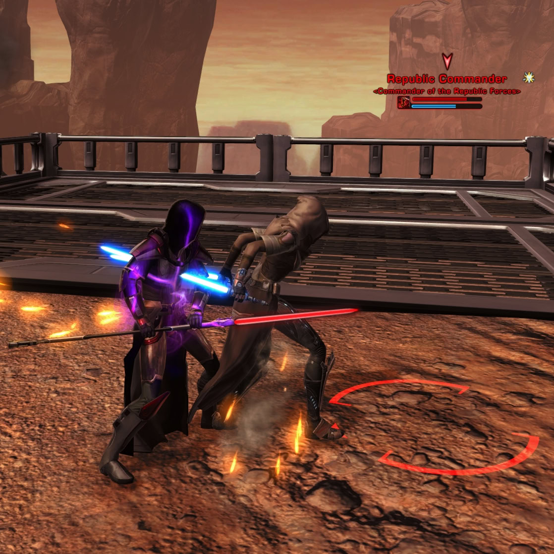 The Republic Commander using Master Strike