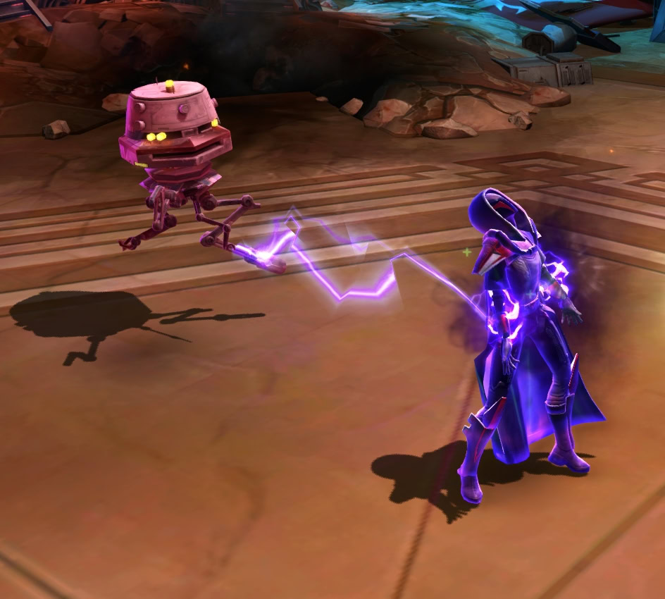 An Interrogation Droid using Containment Beam