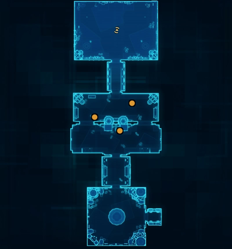 Hangar Approach Map - Supply Drop Locations